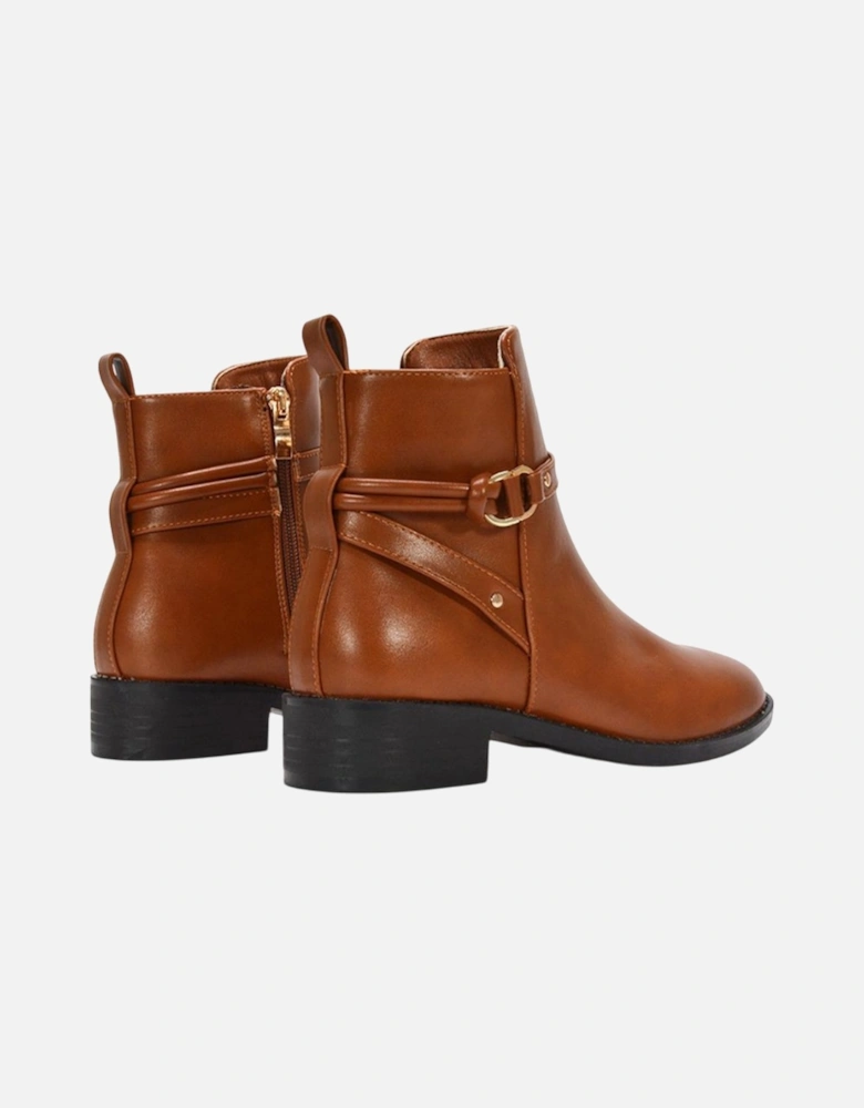 Womens/Ladies Mollie Low Block Heel Ankle Boots