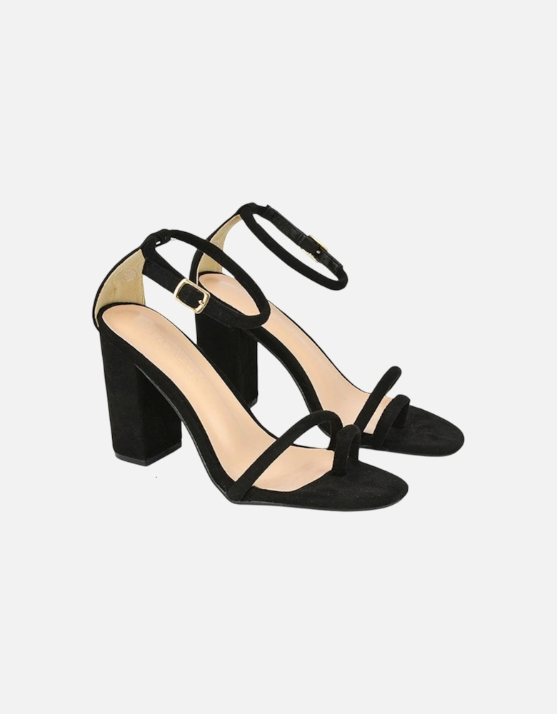 Womens/Ladies Liana Strappy High Block Heel Sandals