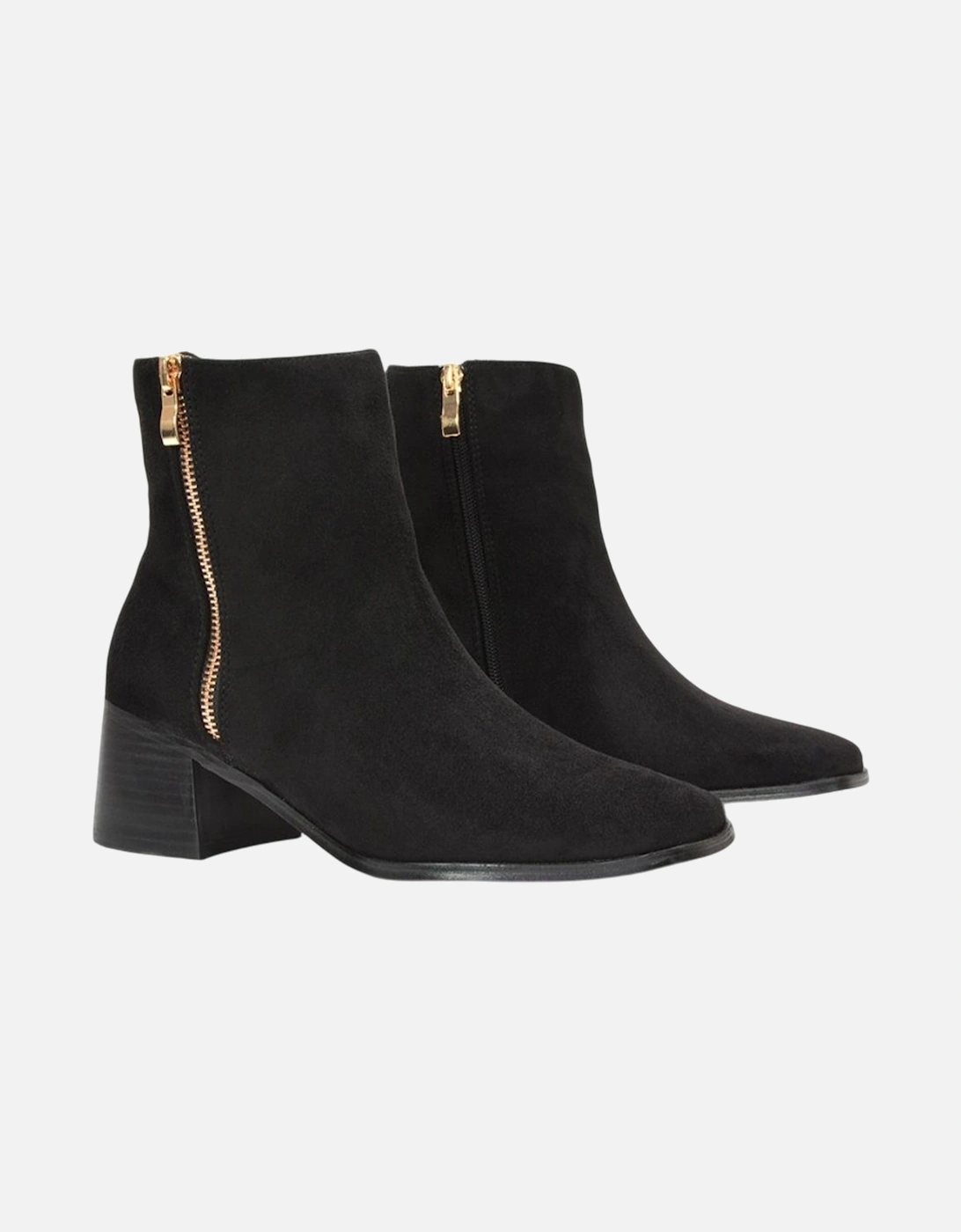 Womens/Ladies Willow Square Toe Ankle Boots