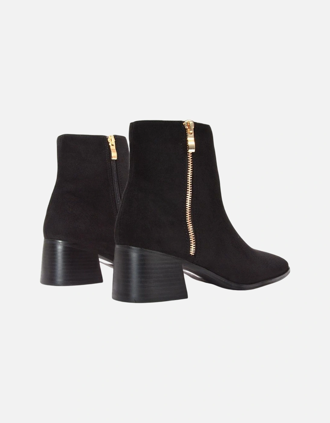 Womens/Ladies Willow Square Toe Ankle Boots