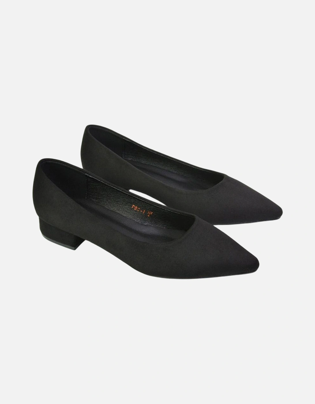 Womens/Ladies Karen Pointed Low Heel Court Shoes, 5 of 4