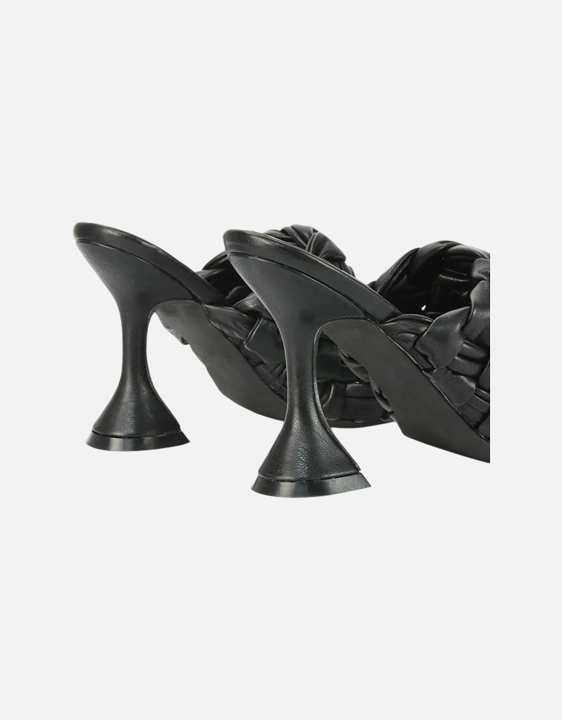 Womens/Ladies Jaci High Heel Flared Mules