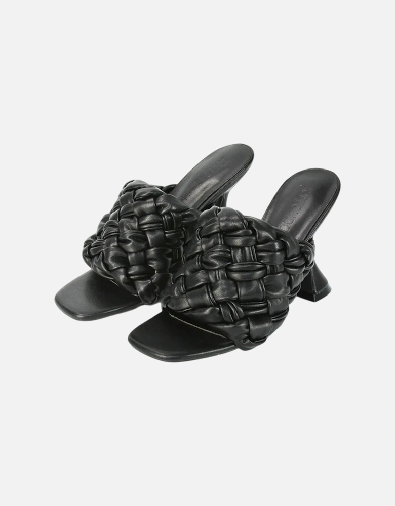 Womens/Ladies Jaci High Heel Flared Mules