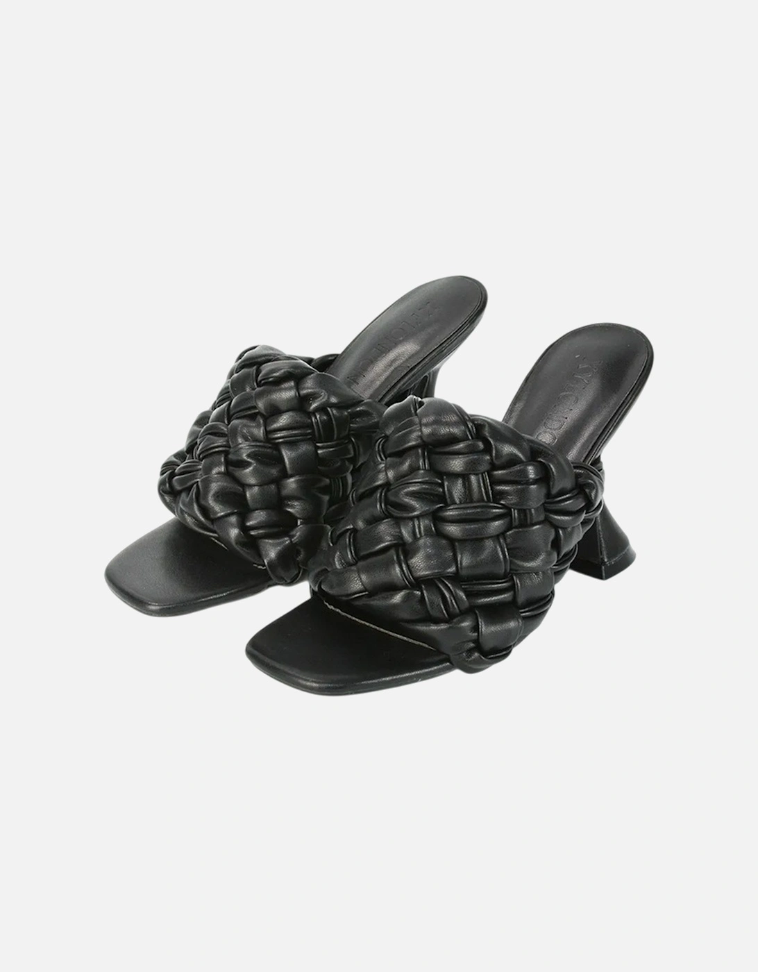 Womens/Ladies Jaci High Heel Flared Mules