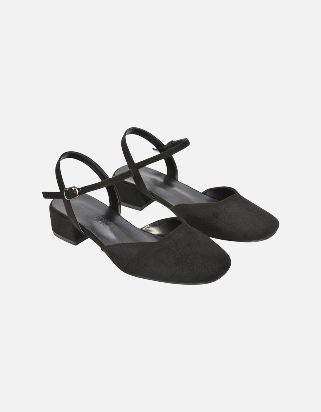 Womens/Ladies Hilary Strappy Low Heel Court Shoes