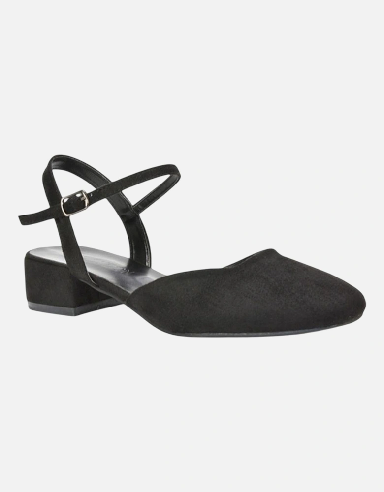 Womens/Ladies Hilary Strappy Low Heel Court Shoes