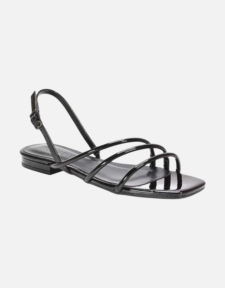 Womens/Ladies Mary Patent Square Toe Sandals