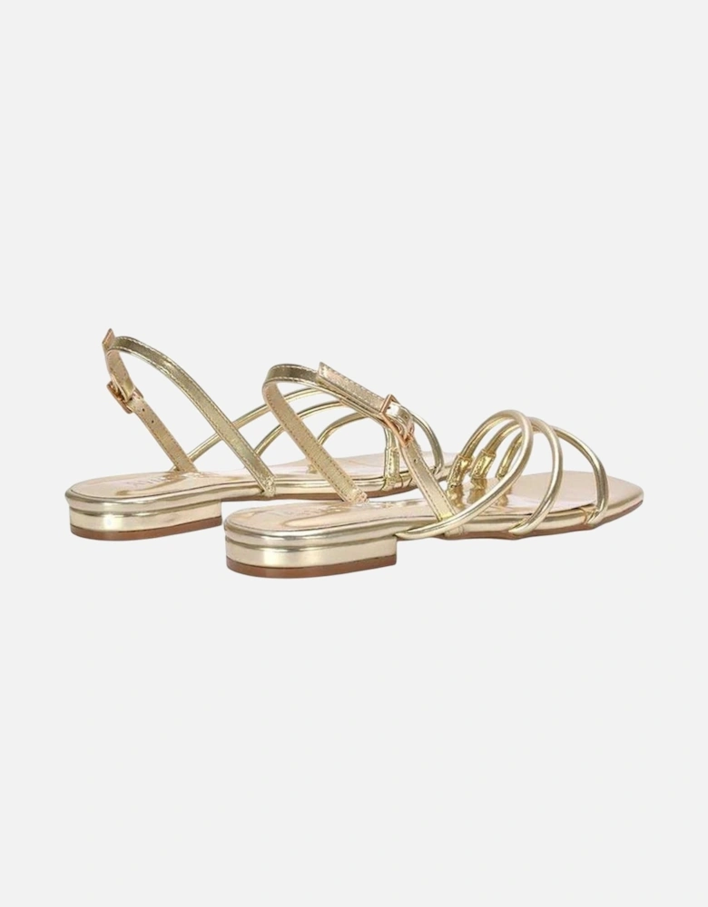 Womens/Ladies Mary Patent Square Toe Sandals