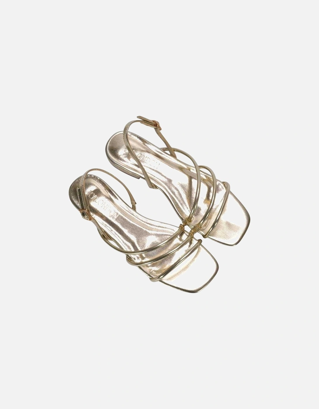 Womens/Ladies Mary Patent Square Toe Sandals