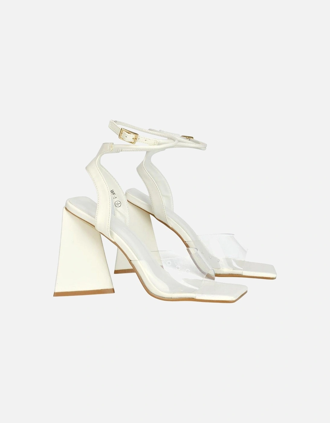 Womens/Ladies Dahlia Strappy Square Toe Block Heel High Heels