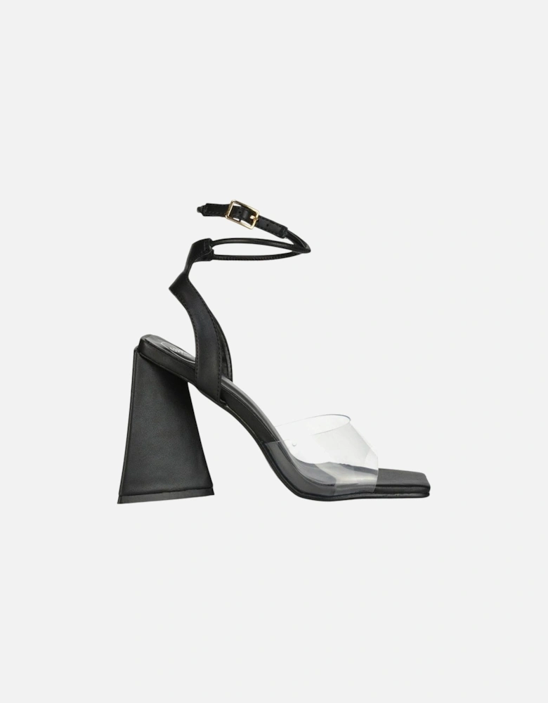 Womens/Ladies Dahlia Strappy Square Toe Block Heel High Heels