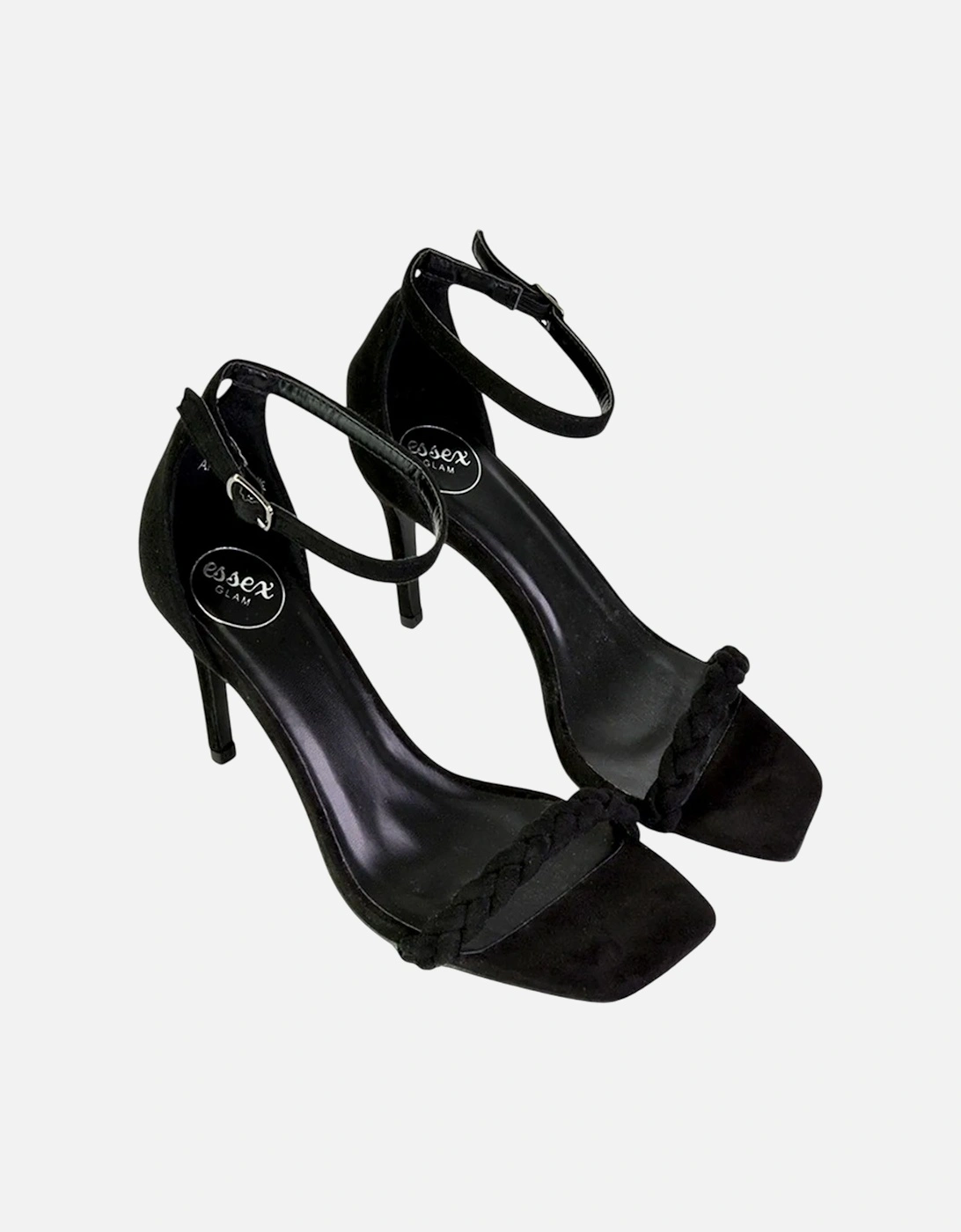 Womens/Ladies Brookes Square Toe High Stiletto Heel Sandals, 5 of 4