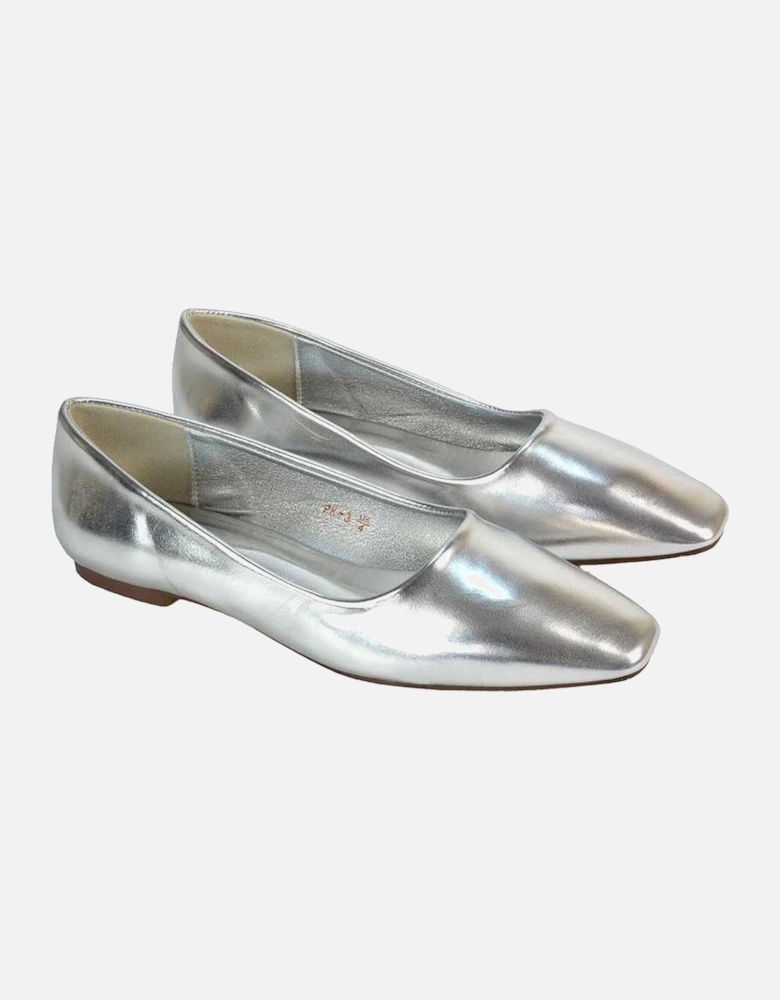 Womens/Ladies Maci Square Toe Ballerina Flats