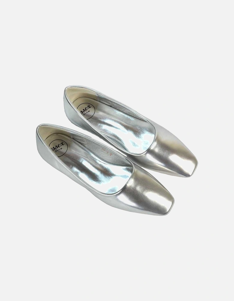 Womens/Ladies Maci Square Toe Ballerina Flats