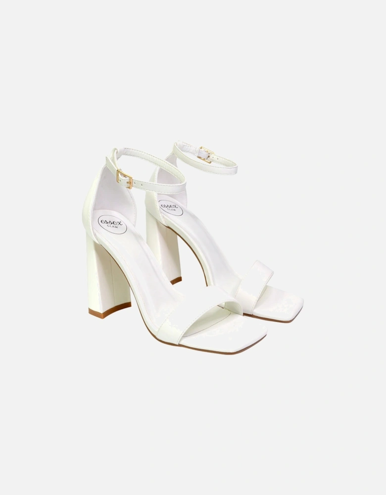 Womens/Ladies Kamryn Square Toe High Block Heel Sandals