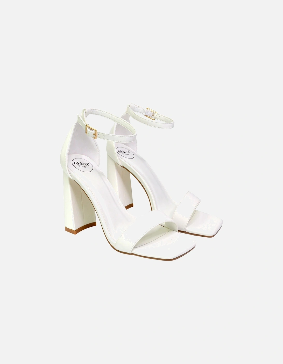 Womens/Ladies Kamryn Square Toe High Block Heel Sandals, 5 of 4