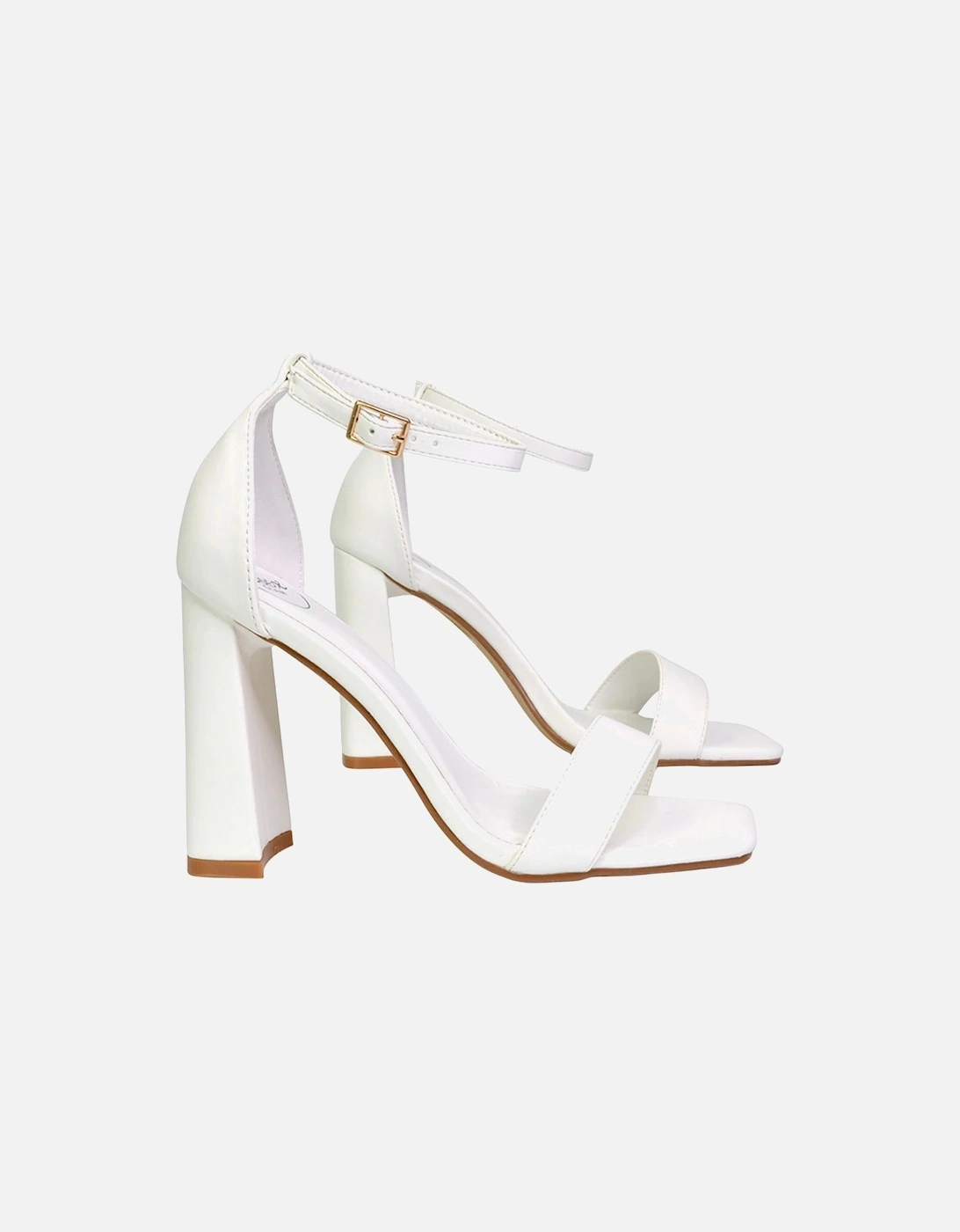 Womens/Ladies Kamryn Square Toe High Block Heel Sandals