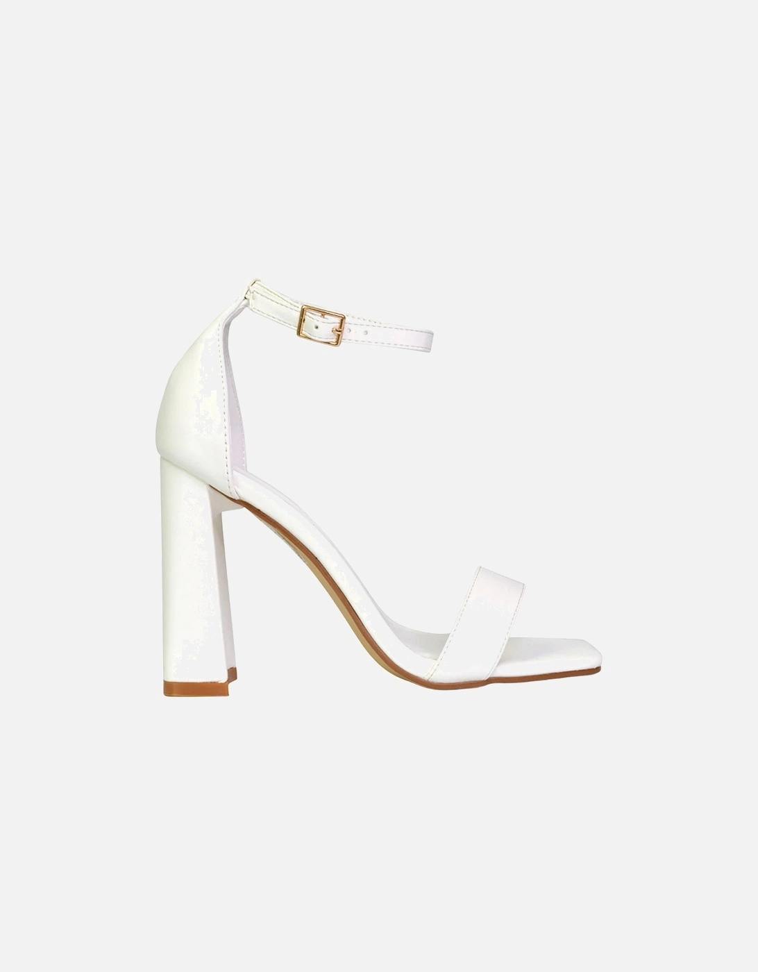 Womens/Ladies Kamryn Square Toe High Block Heel Sandals