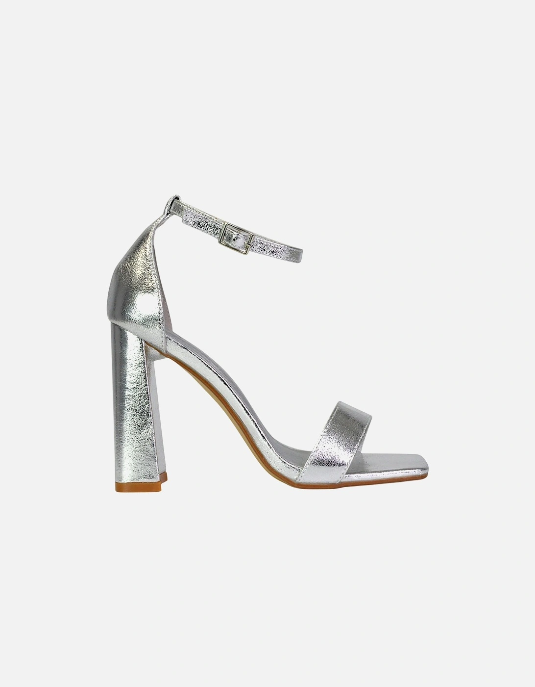 Womens/Ladies Kamryn Square Toe High Block Heel Sandals