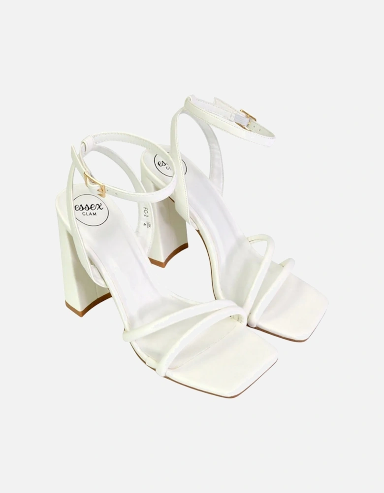 Womens/Ladies Sorbet High Block Heel Sandals
