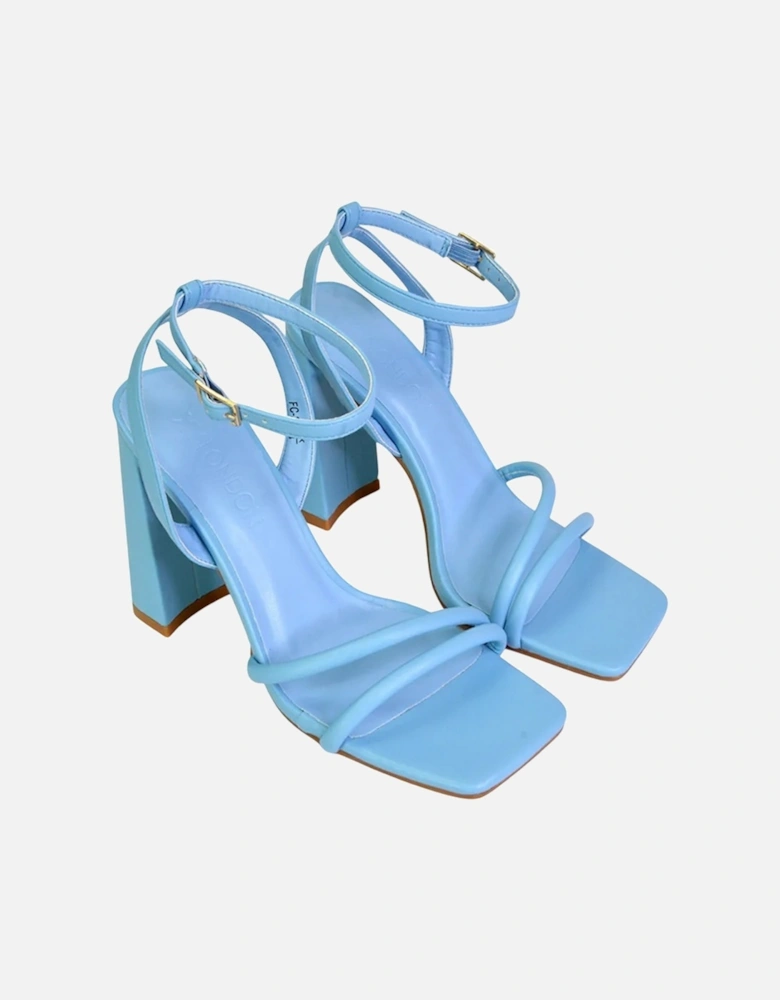 Womens/Ladies Sorbet High Block Heel Sandals