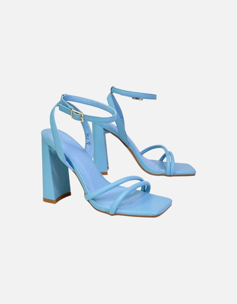 Womens/Ladies Sorbet High Block Heel Sandals