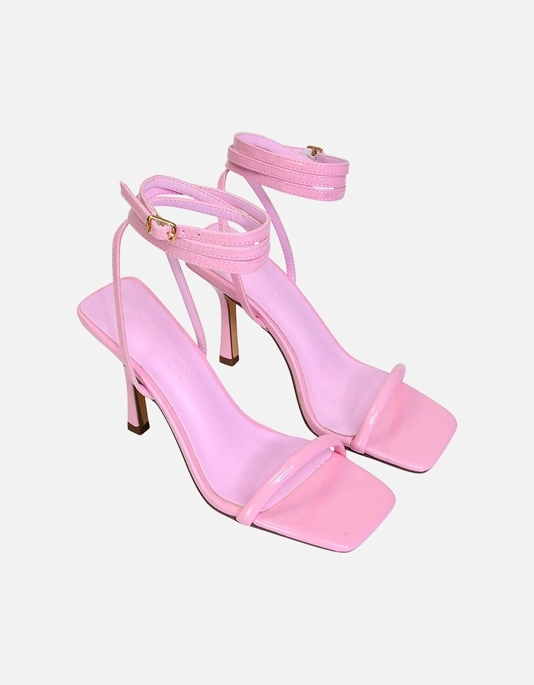 Womens/Ladies Jolie Patent High Stiletto Heel Sandals, 6 of 5