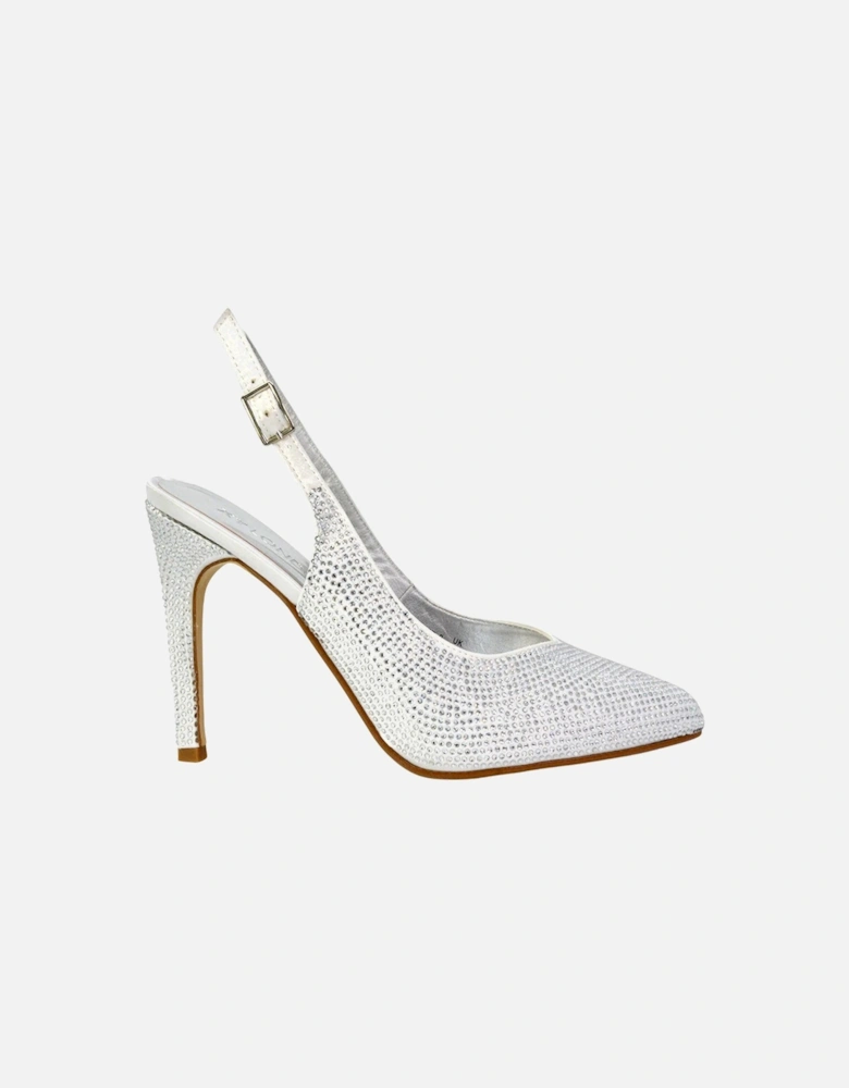 Womens/Ladies Divine Diamante Pointed High Heels