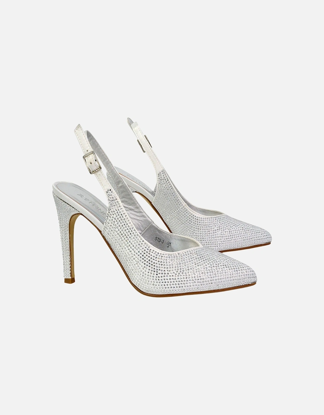 Womens/Ladies Divine Diamante Pointed High Heels