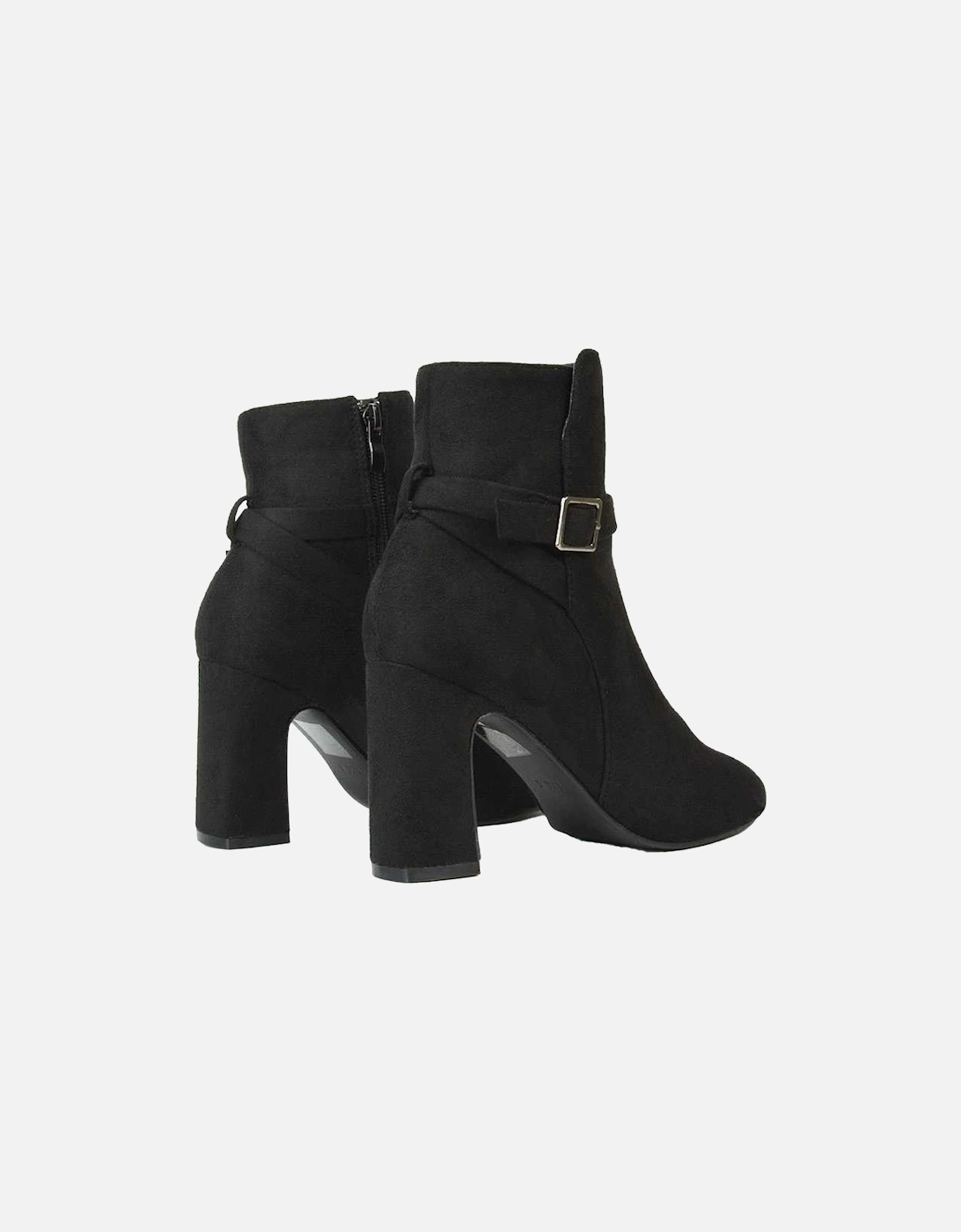 Womens/Ladies Mary Block Heel Ankle Boots