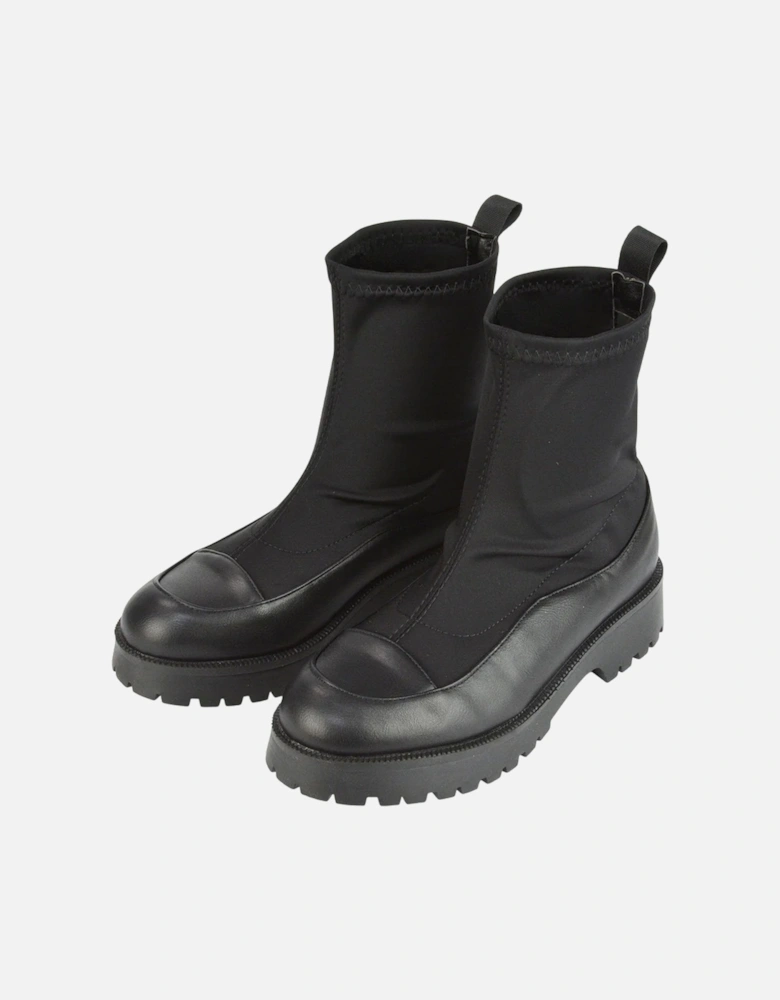 Womens/Ladies Kerry Ankle Flat Biker Boots