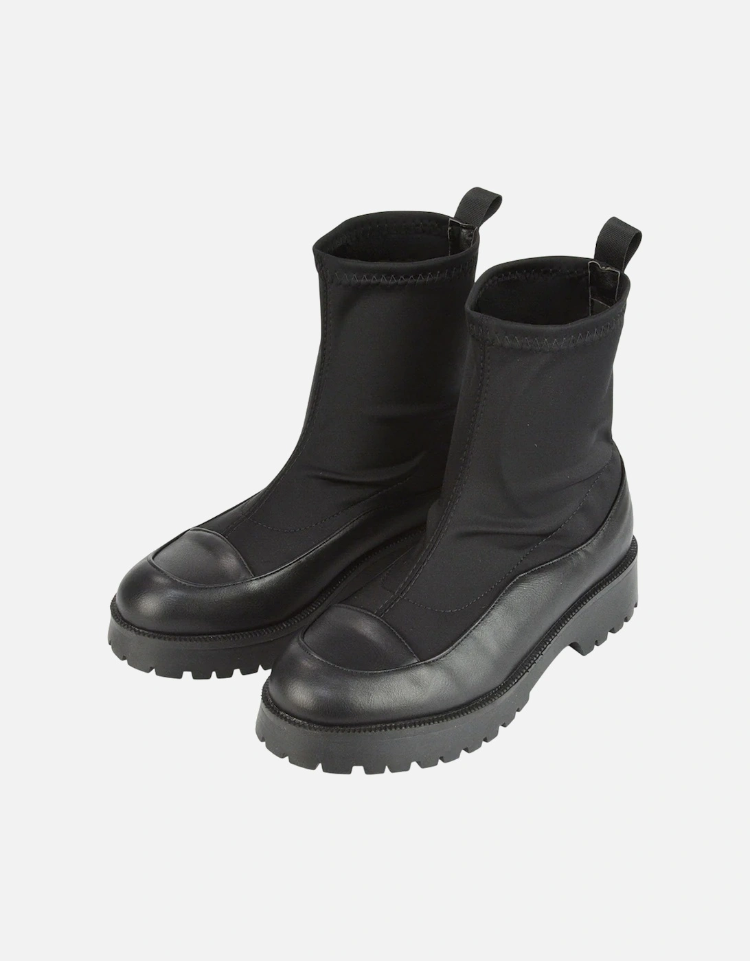 Womens/Ladies Kerry Ankle Flat Biker Boots
