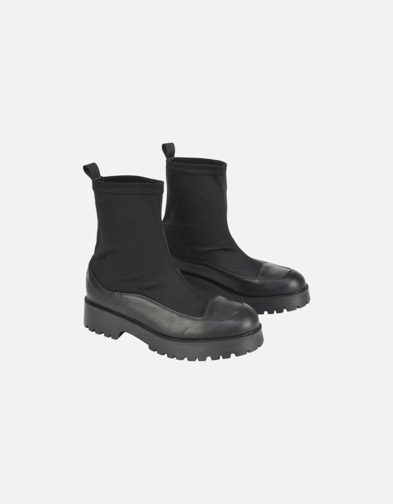 Womens/Ladies Kerry Ankle Flat Biker Boots