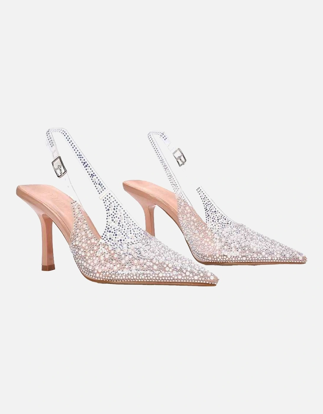 Womens/Ladies Pauline Perspex High Heels