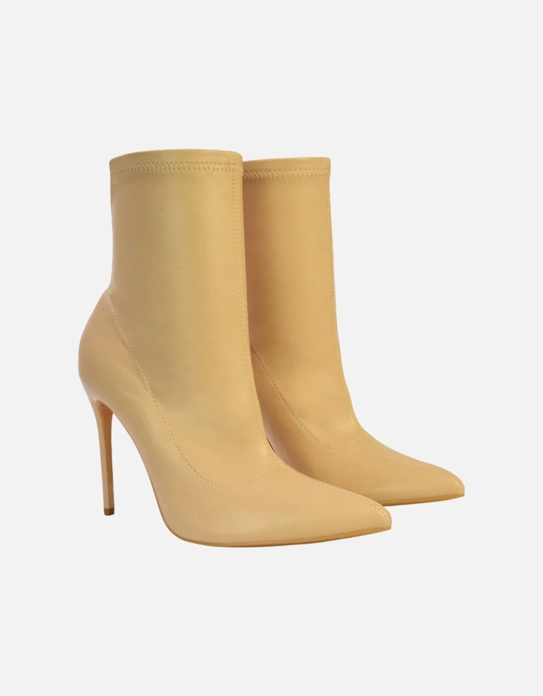 Womens/Ladies Felix Stretch Pointed Stiletto Heel Ankle Boots