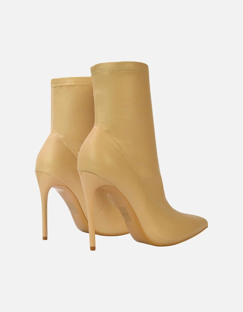 Womens/Ladies Felix Stretch Pointed Stiletto Heel Ankle Boots