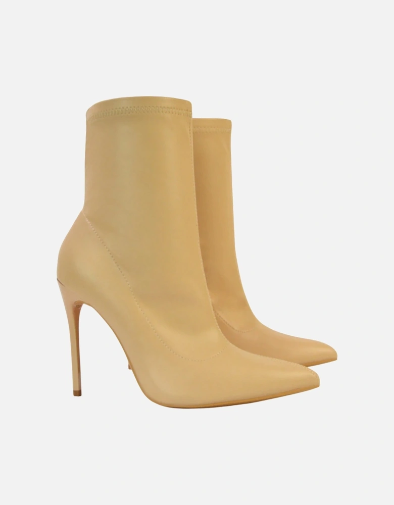 Womens/Ladies Felix Stretch Pointed Stiletto Heel Ankle Boots