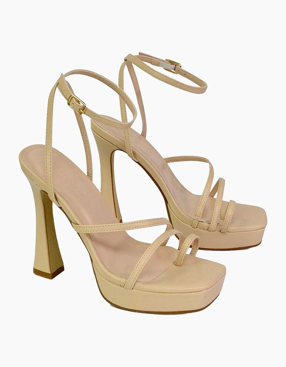 Women's XY London Womens/Ladies Tessie Platform High Heel Sandals - Pink - Size: 7