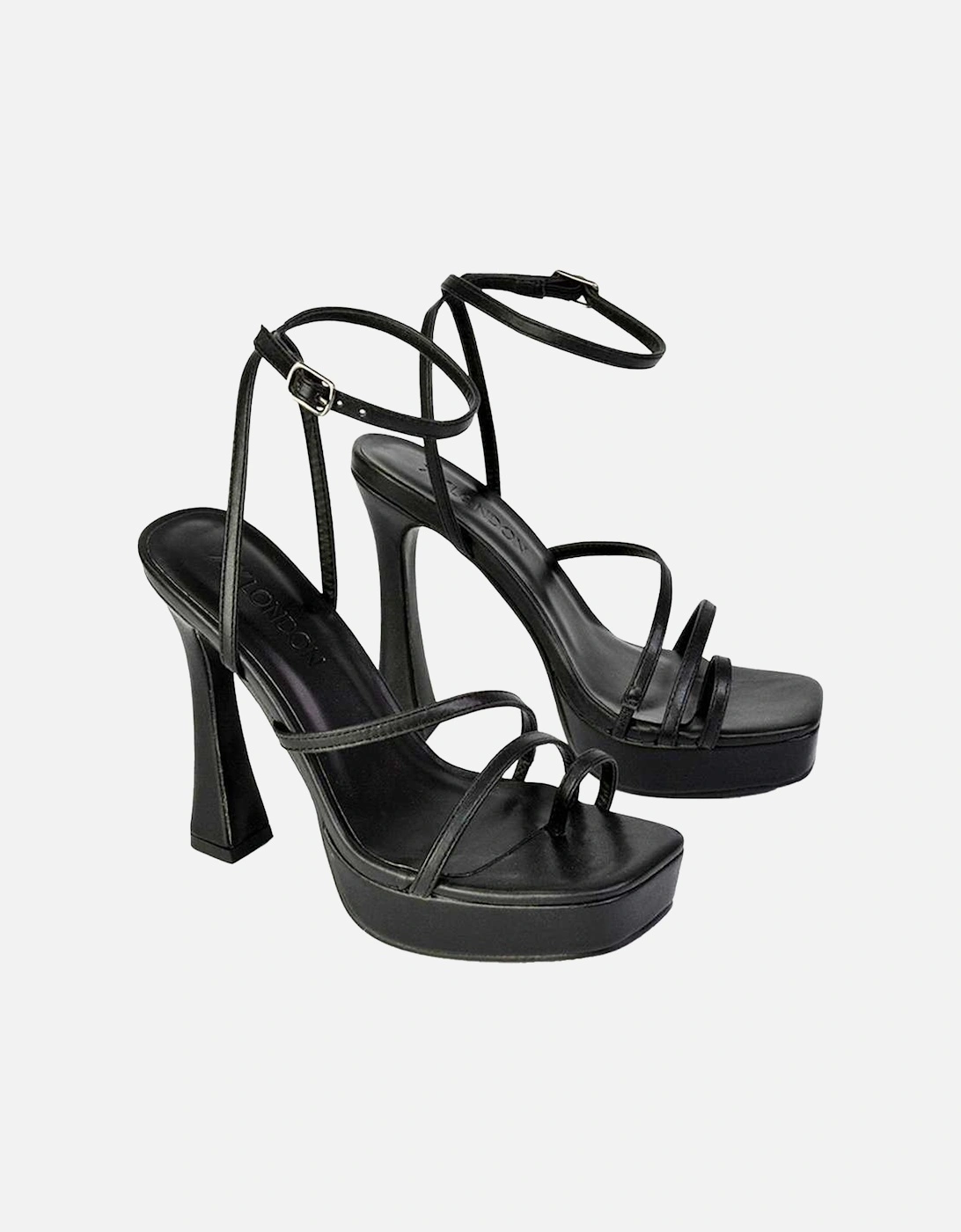 Womens/Ladies Tessie Platform High Heel Sandals, 6 of 5