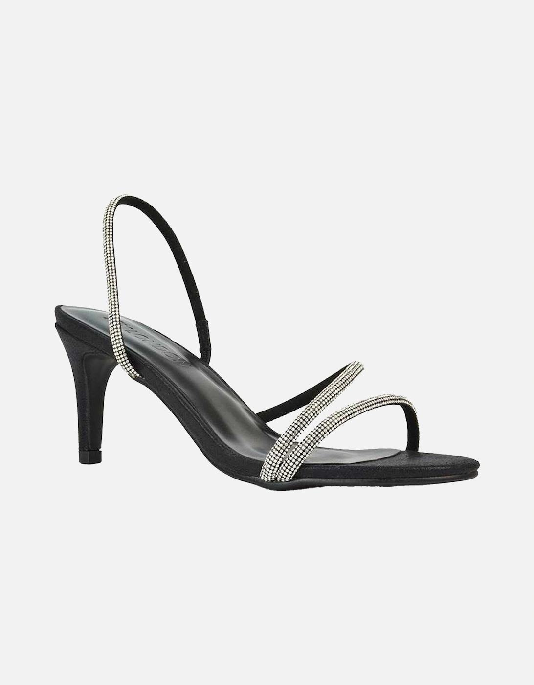 Womens/Ladies Polly Diamante Stiletto Heel Sandals, 6 of 5