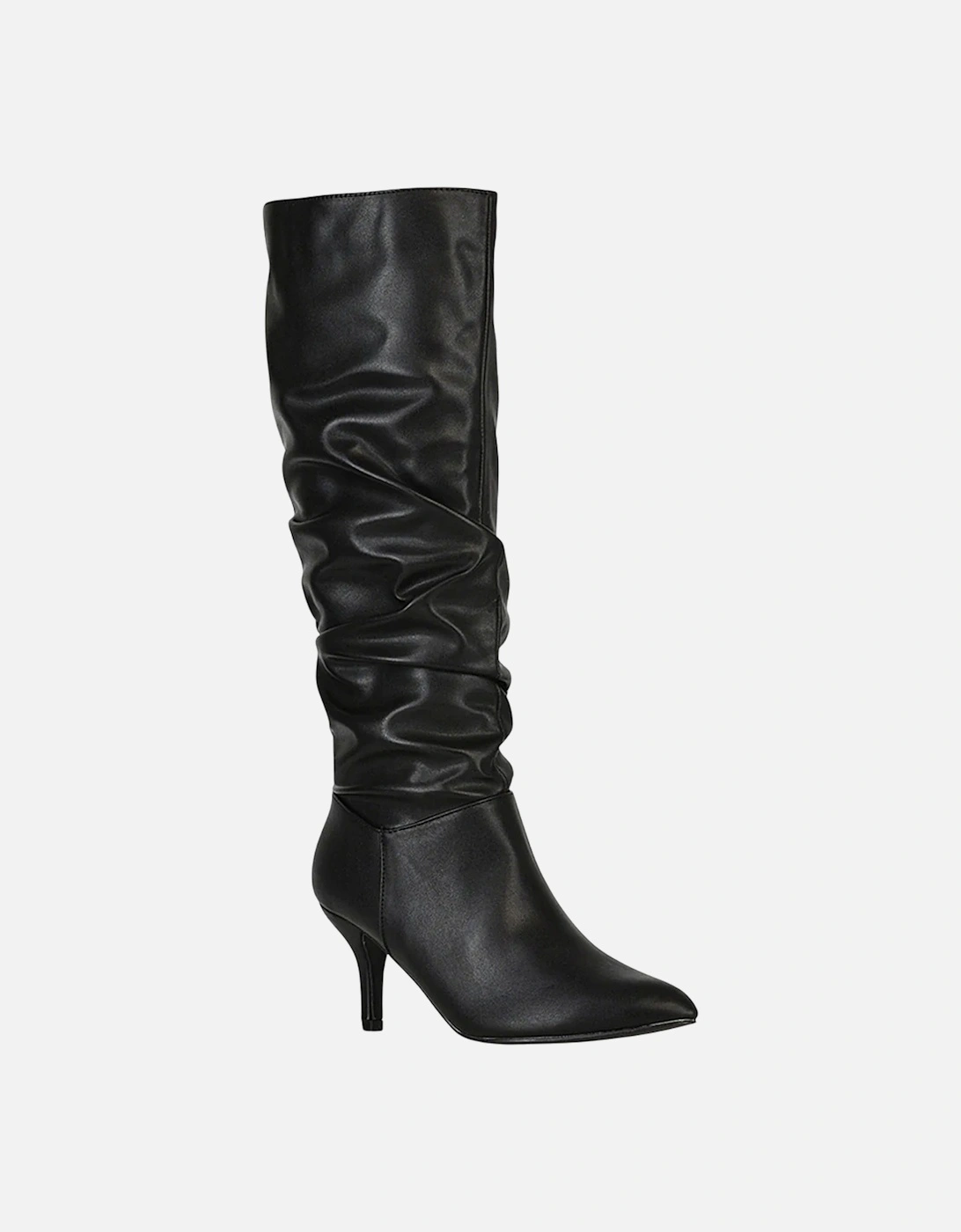 Womens/Ladies Sian Ruched Mid Stiletto Knee-High Boots
