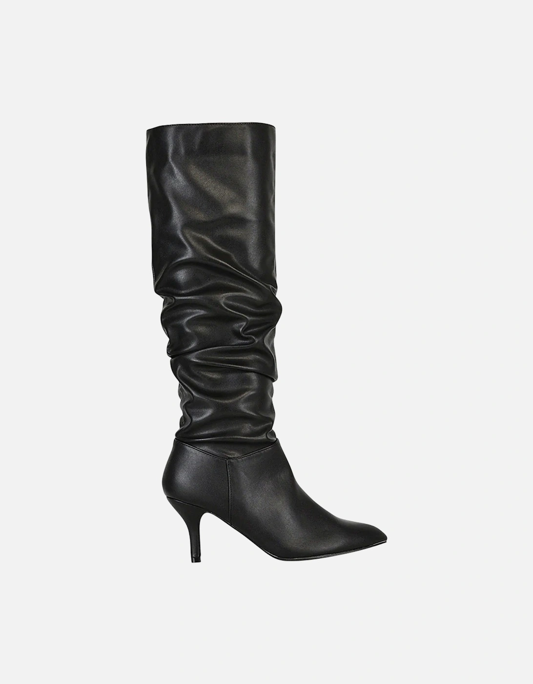 Womens/Ladies Sian Ruched Mid Stiletto Knee-High Boots
