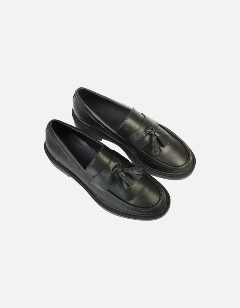 Womens/Ladies Alida Tassel Chunky Flat Loafers