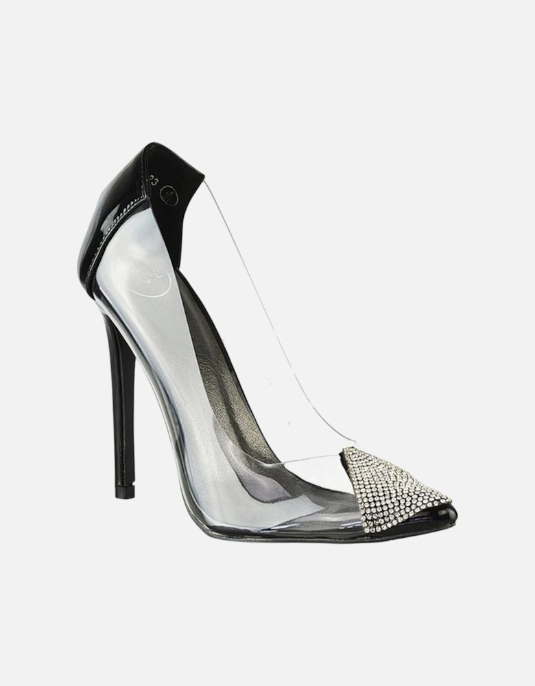 Womens/Ladies Kaz Patent Stiletto Heel Court Shoes