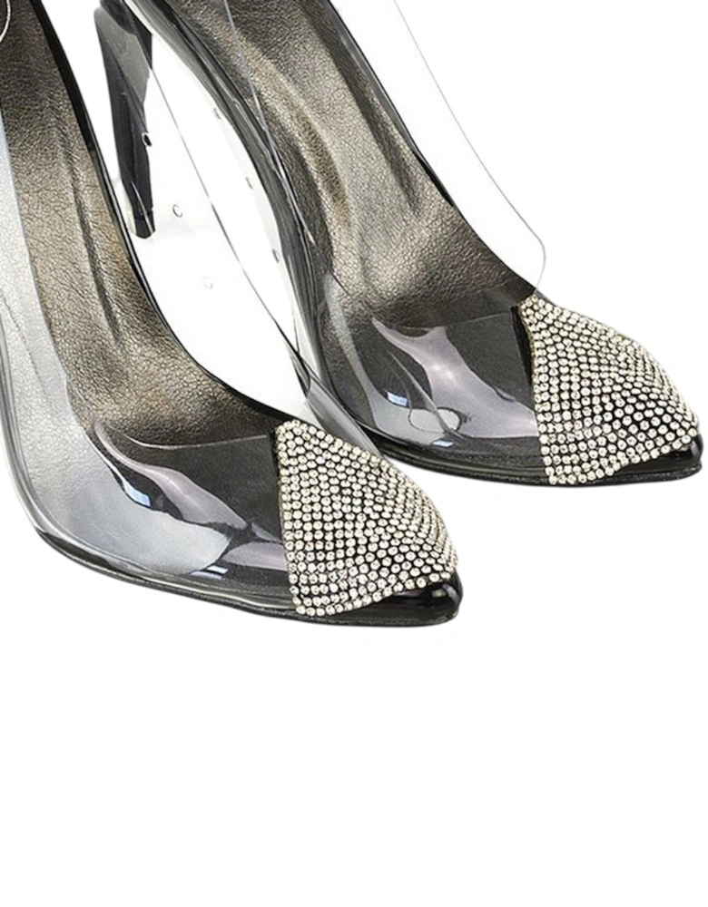 Womens/Ladies Kaz Patent Stiletto Heel Court Shoes