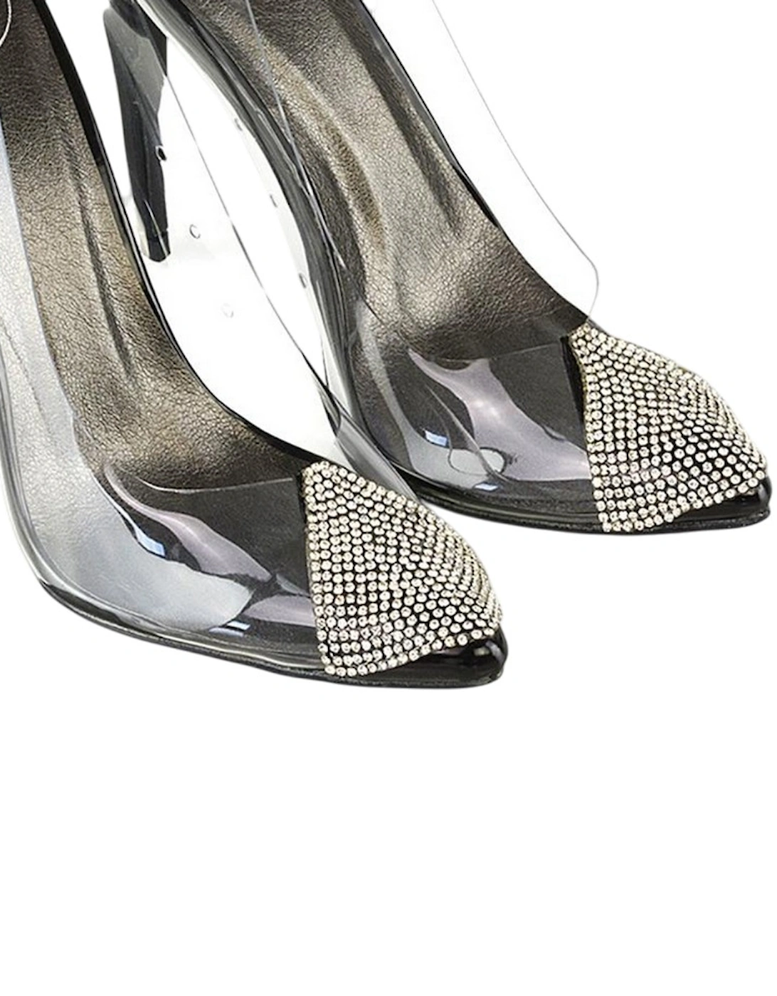 Womens/Ladies Kaz Patent Stiletto Heel Court Shoes