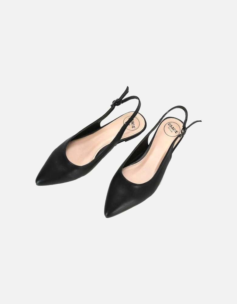 Womens/Ladies Mindy Sling Back Ballerina Flats