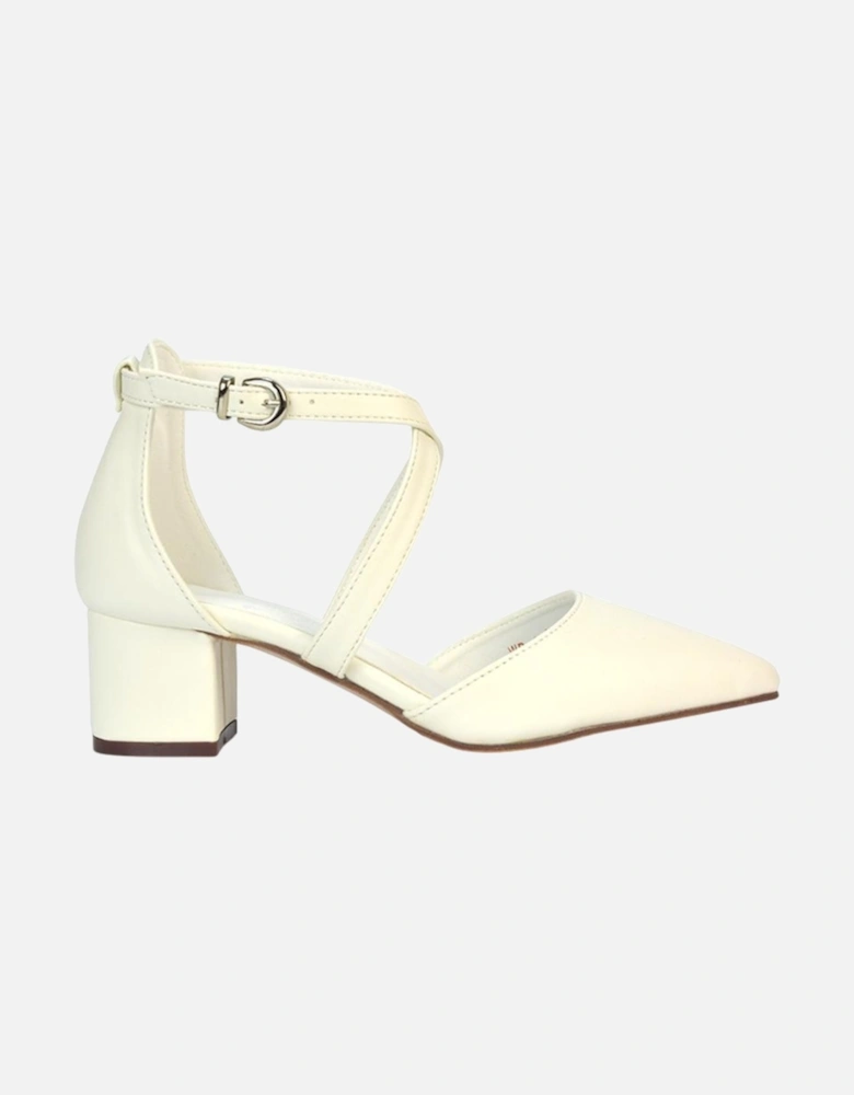 Womens/Ladies Cynthia Medium Block Heel Court Shoes