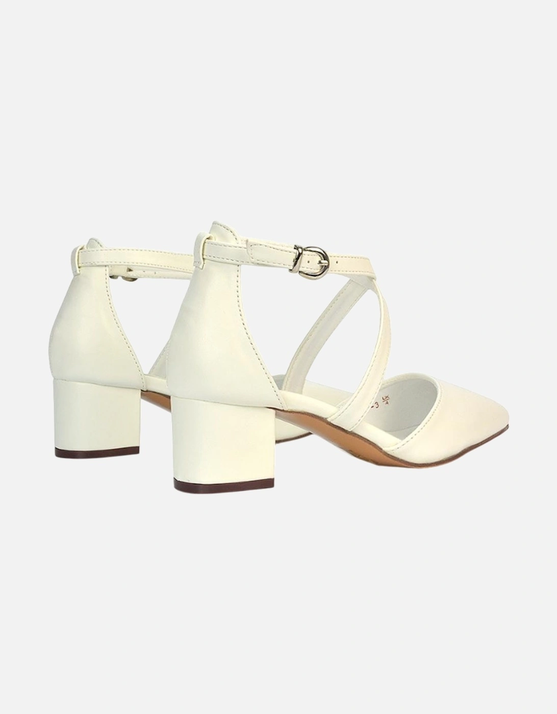 Womens/Ladies Cynthia Medium Block Heel Court Shoes