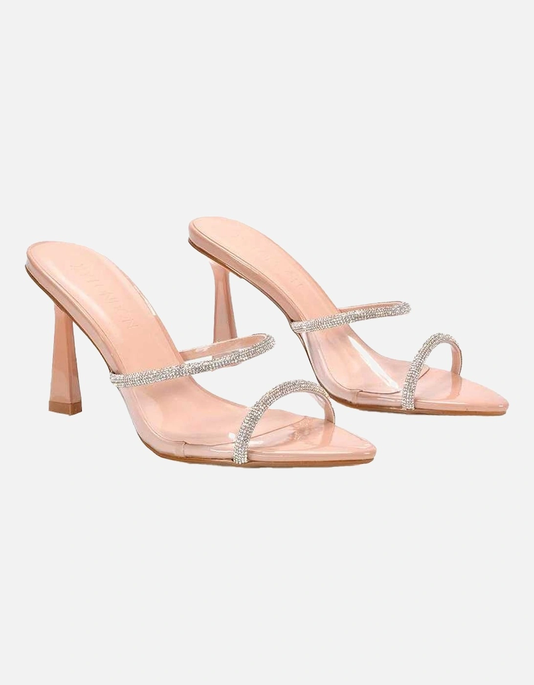 Womens/Ladies Luella Patent Leather Stiletto Heel Sandals